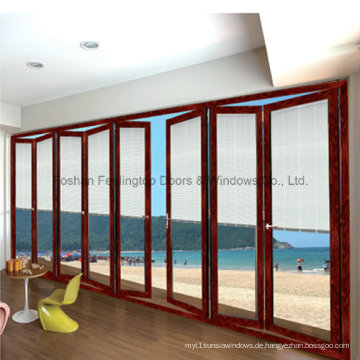 Feelingtop Aluminium Doppelverglasung Exterior Interieur Bi-Folding Tür